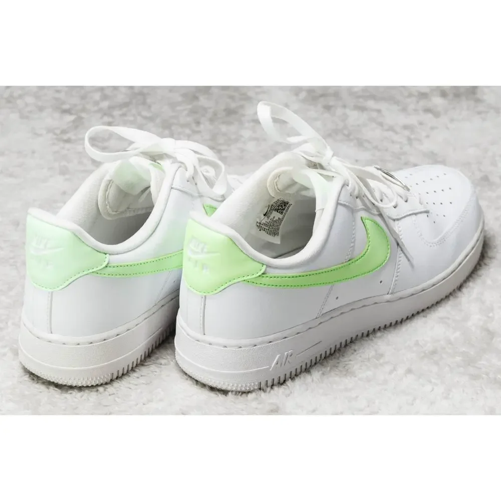 Nike Air Force 1 07 Next Nature White Lime Blast Sneakers Womens 9.5 DD8959-114